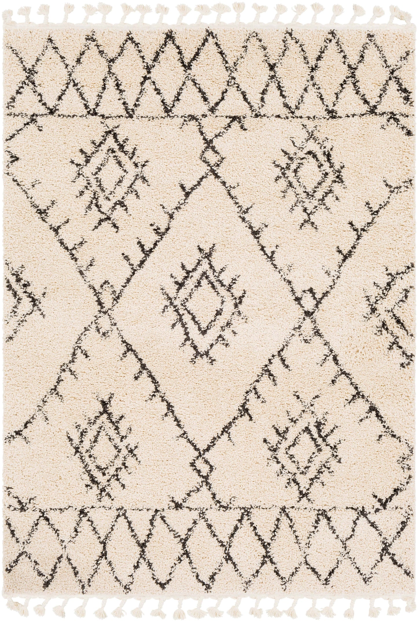Berber Shag 22262 Machine Woven Synthetic Blend Indoor Area Rug by Surya Rugs
