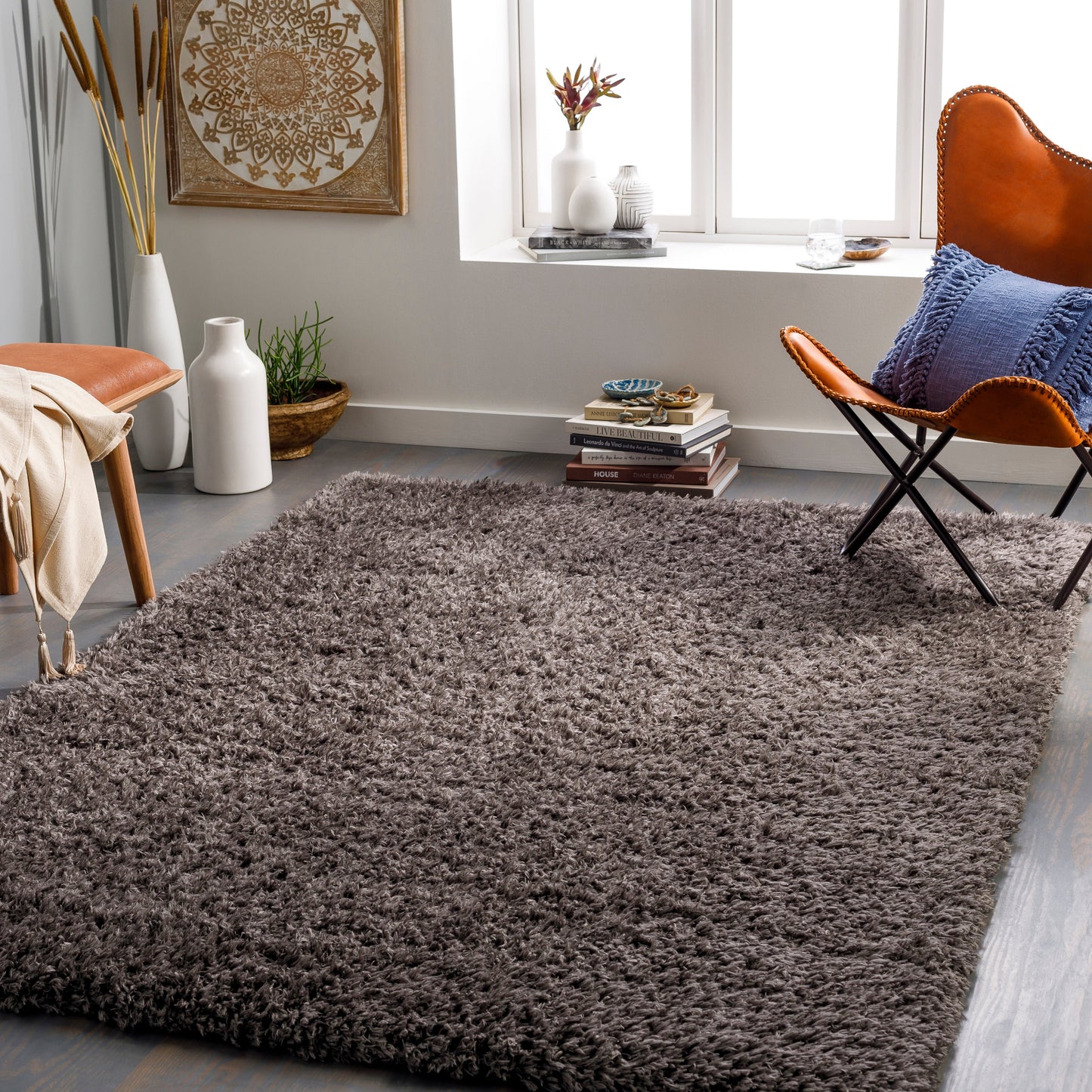 Angora 30073 Machine Woven Synthetic Blend Indoor Area Rug by Surya Rugs