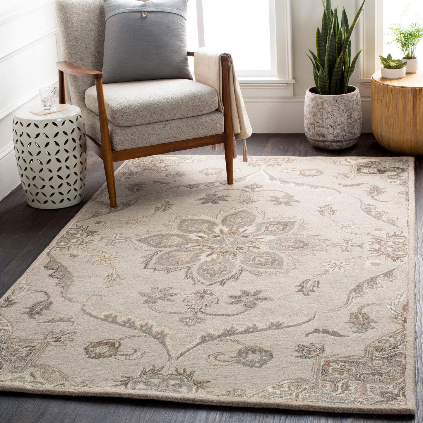 Caesar 1220 Hand Tufted Wool Indoor Area Rug by Surya Rugs