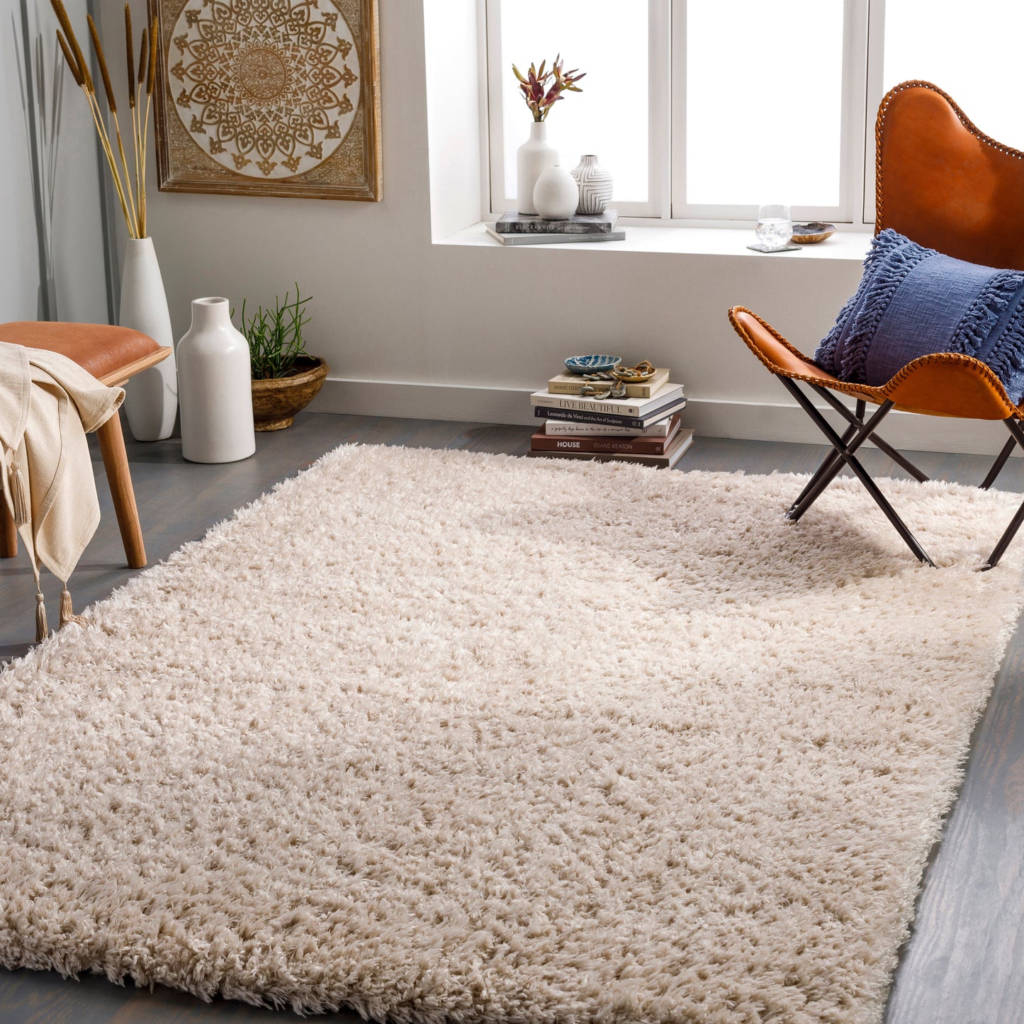 Angora 30073 Machine Woven Synthetic Blend Indoor Area Rug by Surya Rugs
