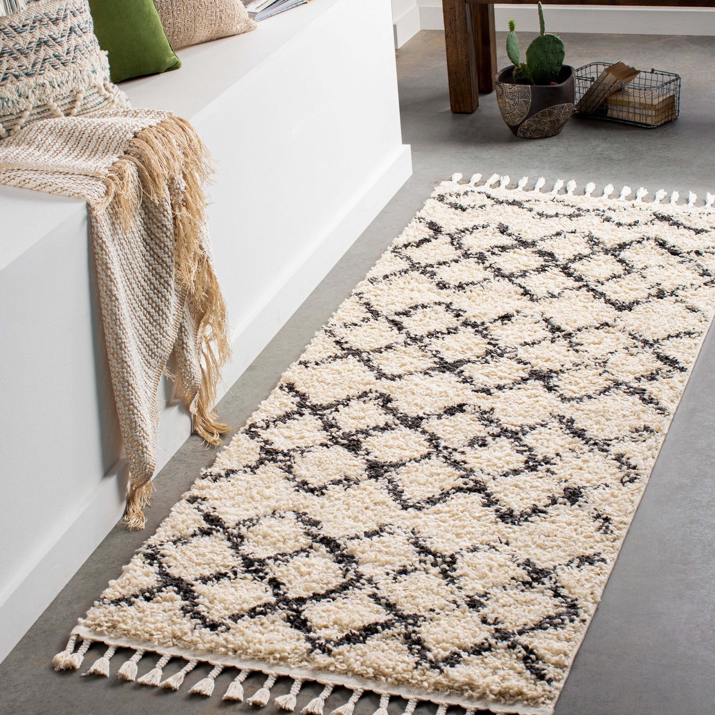 Berber Shag 21826 Machine Woven Synthetic Blend Indoor Area Rug by Surya Rugs