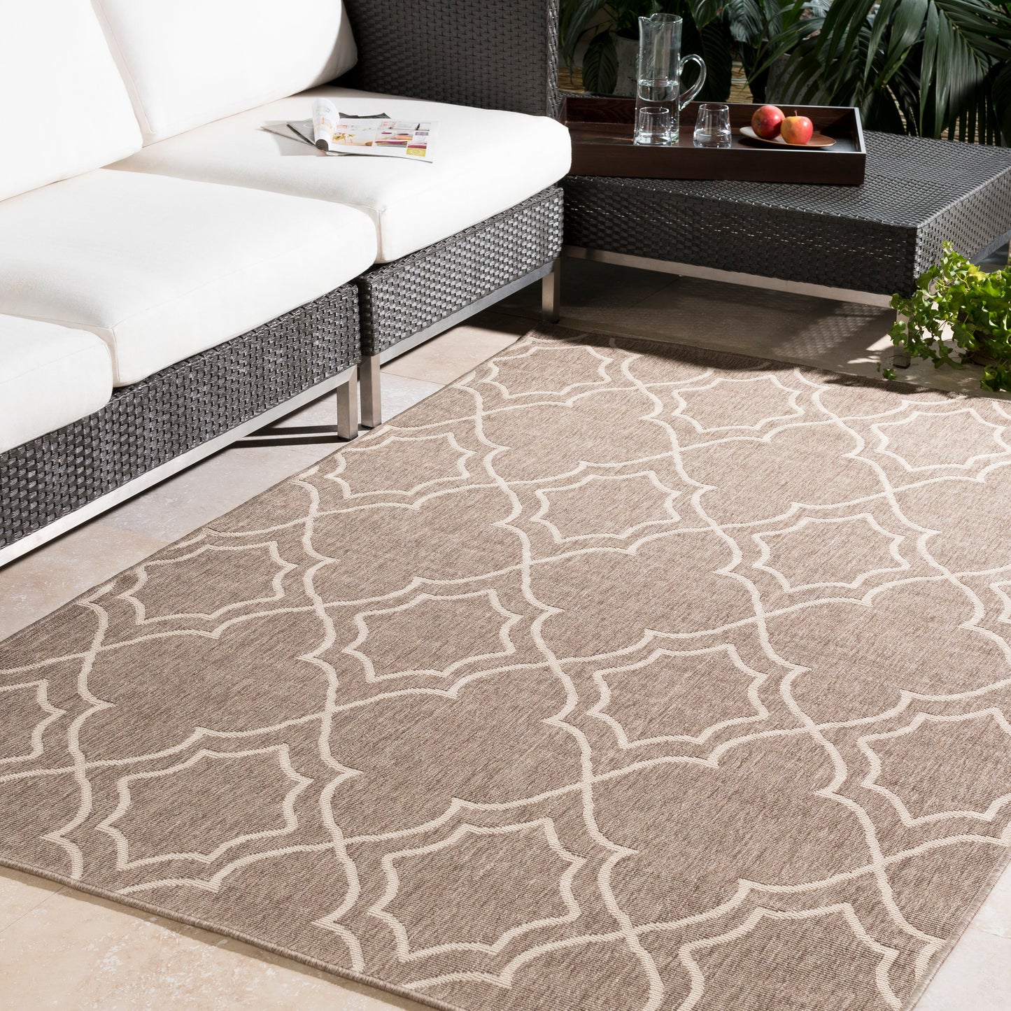 Alfresco 1107 Machine Woven Synthetic Blend Indoor/Outdoor Area Rug by Surya Rugs