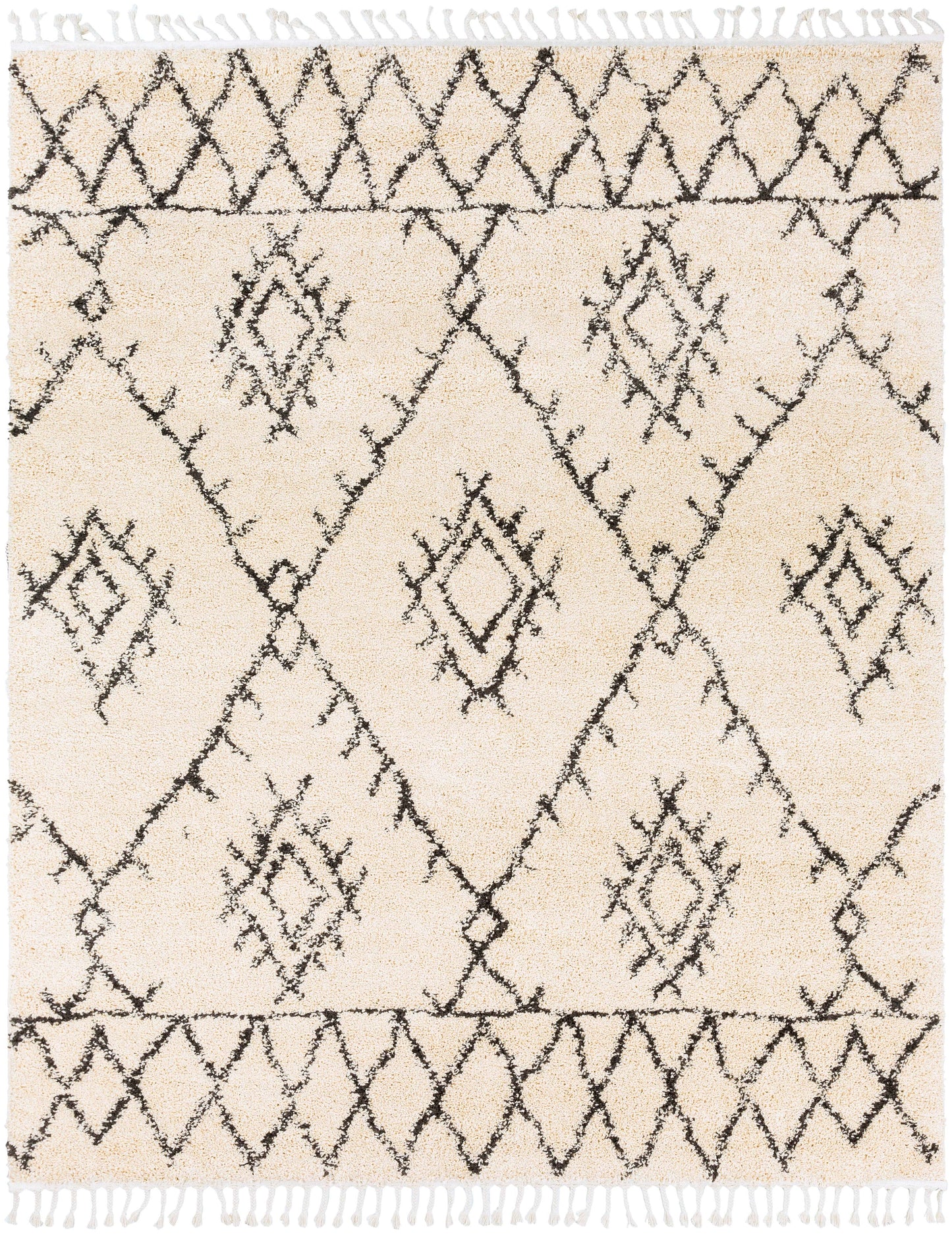 Berber Shag 22262 Machine Woven Synthetic Blend Indoor Area Rug by Surya Rugs