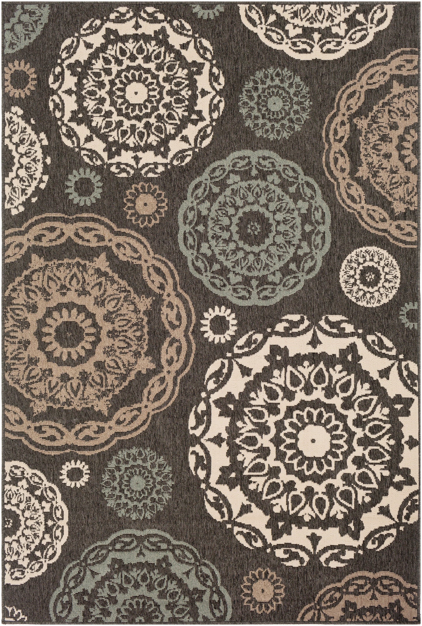 Alfresco 22257 Machine Woven Synthetic Blend Indoor/Outdoor Area Rug by Surya Rugs