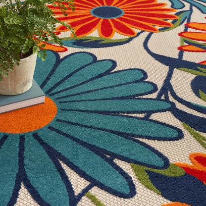 Aloha ALH33 Machine Made Synthetic Blend Indoor/Outdoor Area Rug By Nourison Home From Nourison Rugs