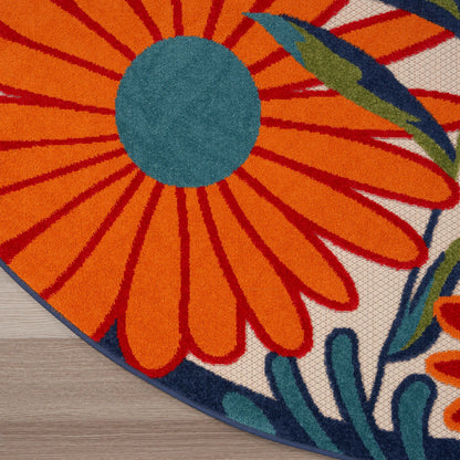 Aloha ALH33 Machine Made Synthetic Blend Indoor/Outdoor Area Rug By Nourison Home From Nourison Rugs