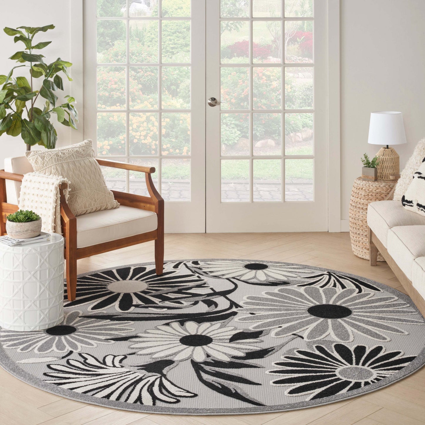 Aloha ALH33 Machine Made Synthetic Blend Indoor/Outdoor Area Rug By Nourison Home From Nourison Rugs