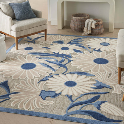 Aloha ALH33 Machine Made Synthetic Blend Indoor/Outdoor Area Rug By Nourison Home From Nourison Rugs