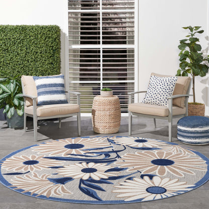 Aloha ALH33 Machine Made Synthetic Blend Indoor/Outdoor Area Rug By Nourison Home From Nourison Rugs