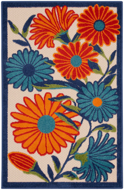 Aloha ALH33 Machine Made Synthetic Blend Indoor/Outdoor Area Rug By Nourison Home From Nourison Rugs