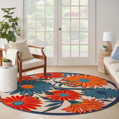 Aloha ALH33 Machine Made Synthetic Blend Indoor/Outdoor Area Rug By Nourison Home From Nourison Rugs