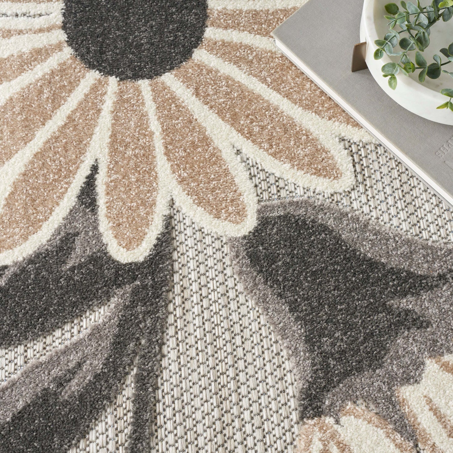 Aloha ALH33 Machine Made Synthetic Blend Indoor/Outdoor Area Rug By Nourison Home From Nourison Rugs