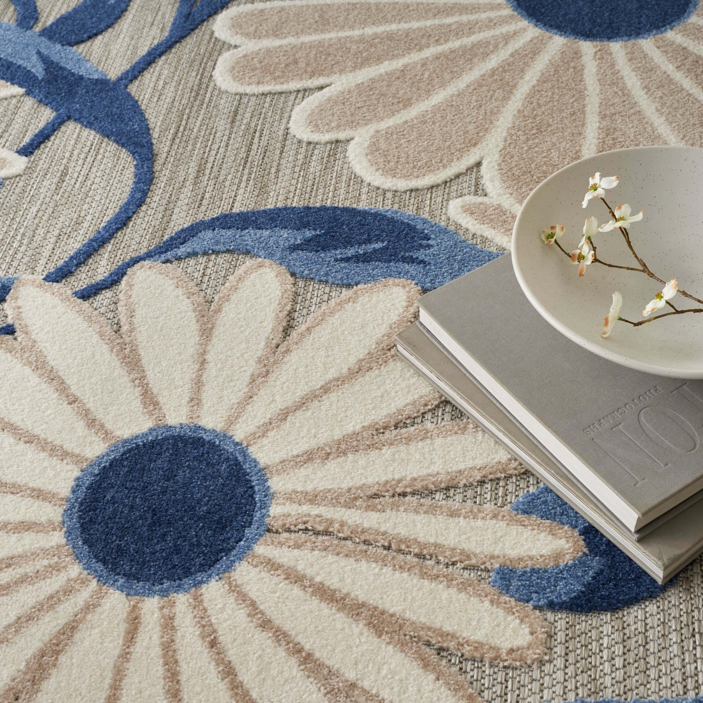 Aloha ALH33 Machine Made Synthetic Blend Indoor/Outdoor Area Rug By Nourison Home From Nourison Rugs