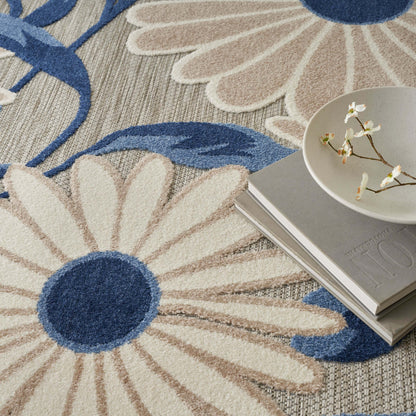 Aloha ALH33 Machine Made Synthetic Blend Indoor/Outdoor Area Rug By Nourison Home From Nourison Rugs