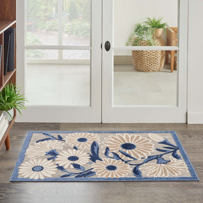 Aloha ALH33 Machine Made Synthetic Blend Indoor/Outdoor Area Rug By Nourison Home From Nourison Rugs