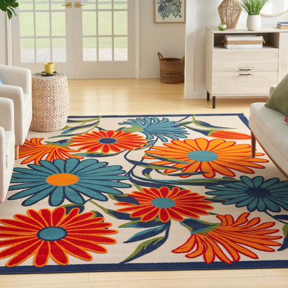 Aloha ALH33 Machine Made Synthetic Blend Indoor/Outdoor Area Rug By Nourison Home From Nourison Rugs