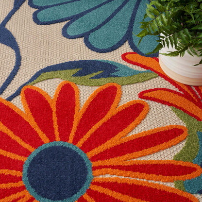 Aloha ALH33 Machine Made Synthetic Blend Indoor/Outdoor Area Rug By Nourison Home From Nourison Rugs