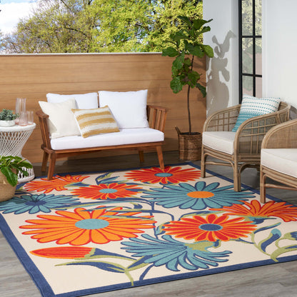 Aloha ALH33 Machine Made Synthetic Blend Indoor/Outdoor Area Rug By Nourison Home From Nourison Rugs
