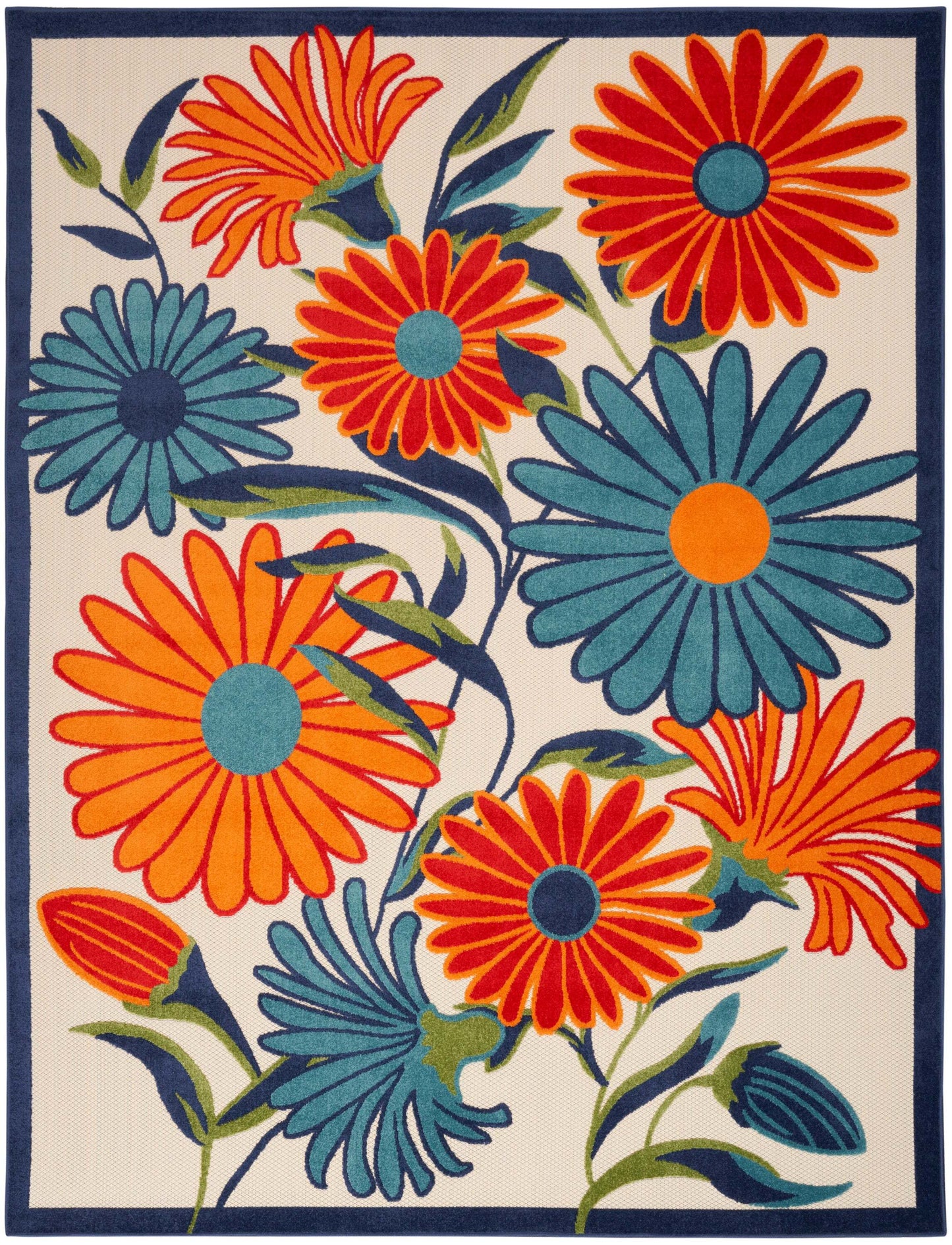 Aloha ALH33 Machine Made Synthetic Blend Indoor/Outdoor Area Rug By Nourison Home From Nourison Rugs