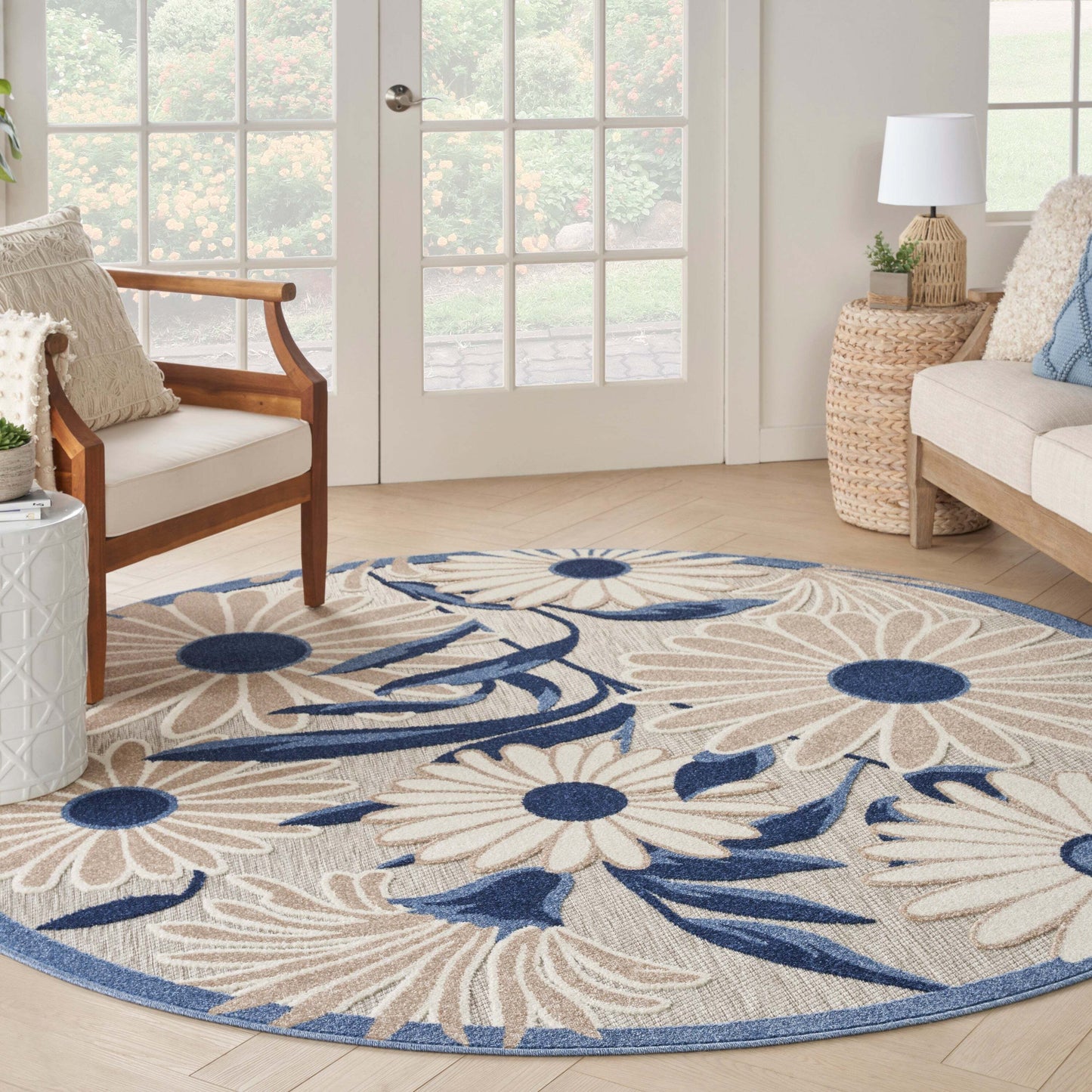 Aloha ALH33 Machine Made Synthetic Blend Indoor/Outdoor Area Rug By Nourison Home From Nourison Rugs