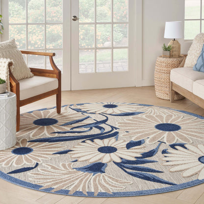 Aloha ALH33 Machine Made Synthetic Blend Indoor/Outdoor Area Rug By Nourison Home From Nourison Rugs