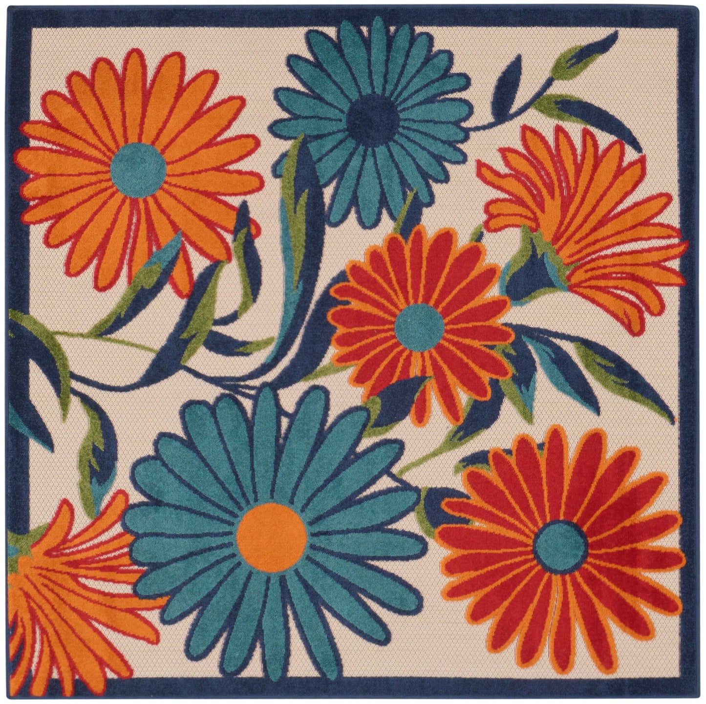 Aloha ALH33 Machine Made Synthetic Blend Indoor/Outdoor Area Rug By Nourison Home From Nourison Rugs