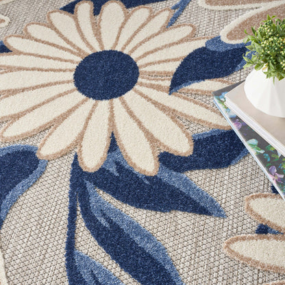 Aloha ALH33 Machine Made Synthetic Blend Indoor/Outdoor Area Rug By Nourison Home From Nourison Rugs
