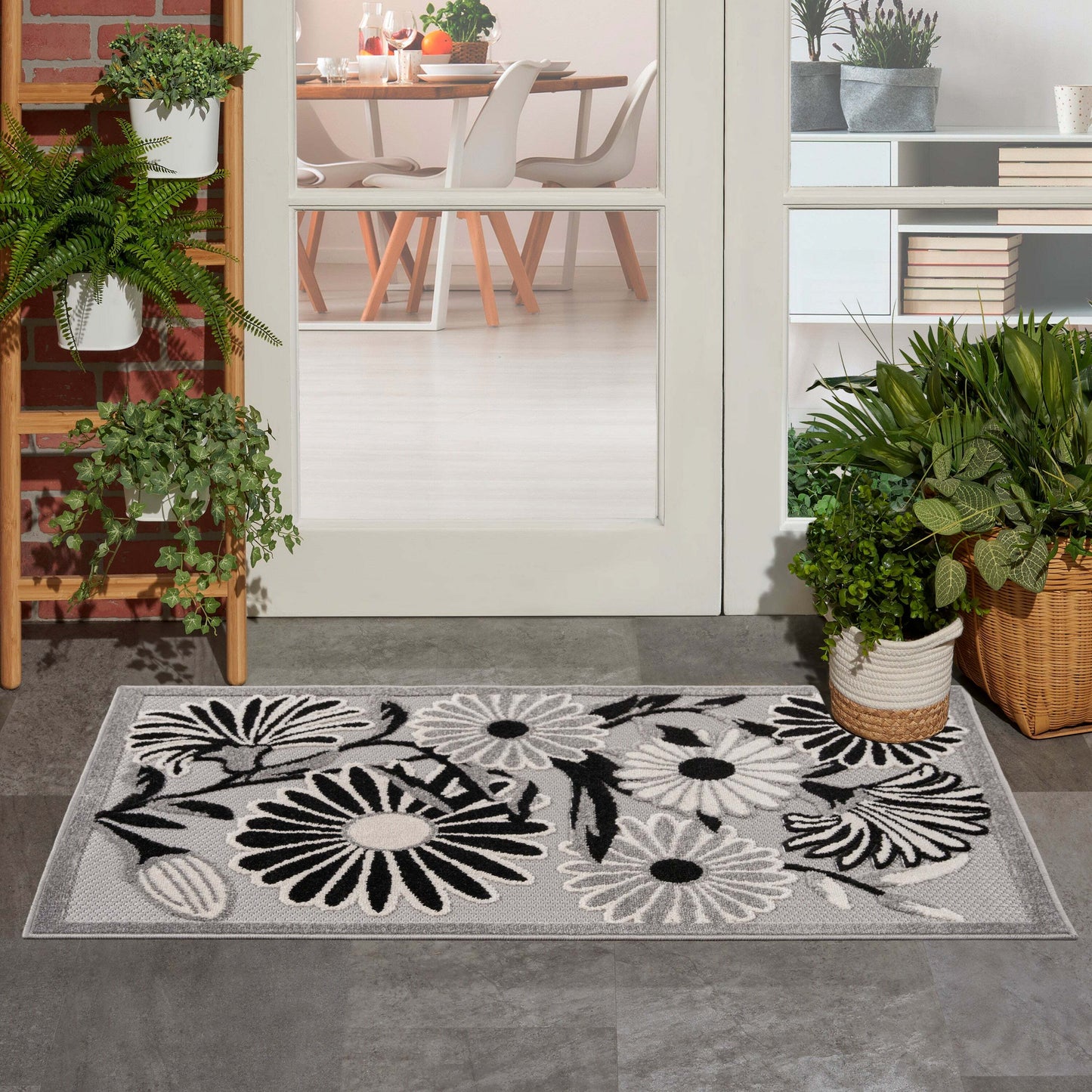 Aloha ALH33 Machine Made Synthetic Blend Indoor/Outdoor Area Rug By Nourison Home From Nourison Rugs