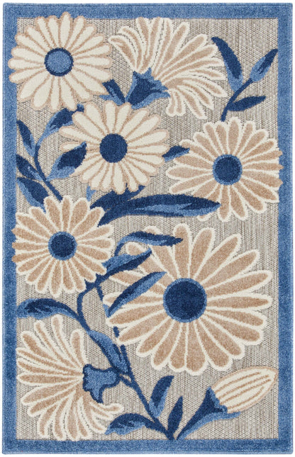 Aloha ALH33 Machine Made Synthetic Blend Indoor/Outdoor Area Rug By Nourison Home From Nourison Rugs