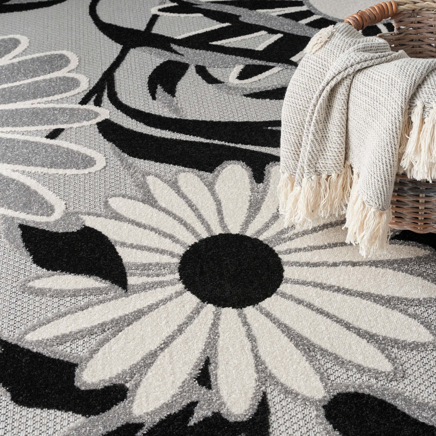 Aloha ALH33 Machine Made Synthetic Blend Indoor/Outdoor Area Rug By Nourison Home From Nourison Rugs