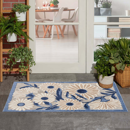 Aloha ALH33 Machine Made Synthetic Blend Indoor/Outdoor Area Rug By Nourison Home From Nourison Rugs