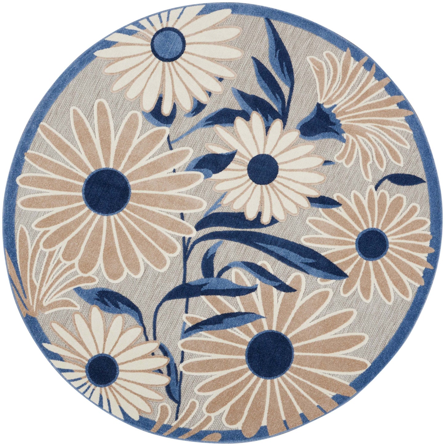 Aloha ALH33 Machine Made Synthetic Blend Indoor/Outdoor Area Rug By Nourison Home From Nourison Rugs