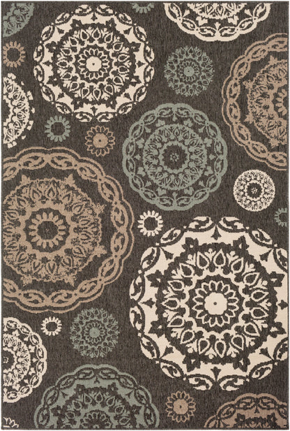 Alfresco 22257 Machine Woven Synthetic Blend Indoor/Outdoor Area Rug by Surya Rugs