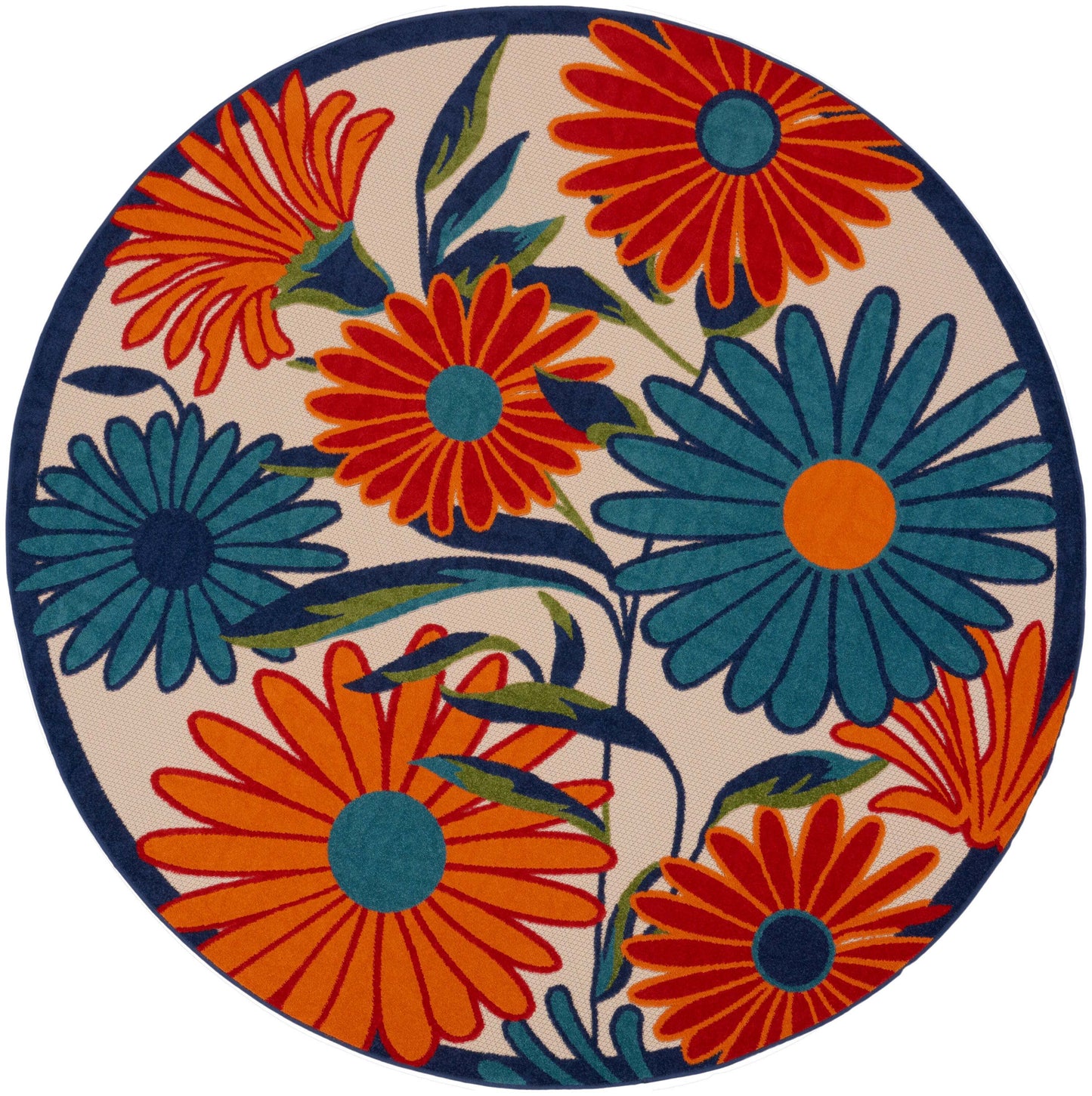 Aloha ALH33 Machine Made Synthetic Blend Indoor/Outdoor Area Rug By Nourison Home From Nourison Rugs