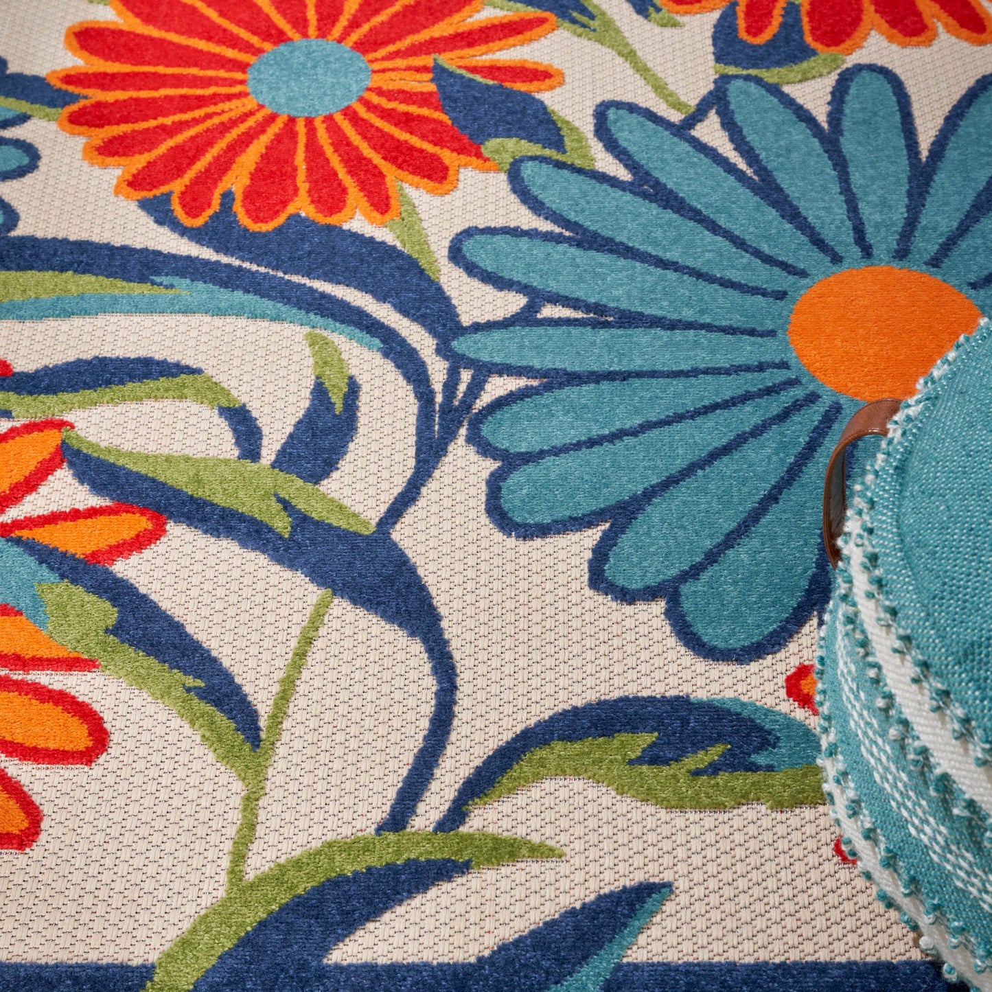 Aloha ALH33 Machine Made Synthetic Blend Indoor/Outdoor Area Rug By Nourison Home From Nourison Rugs