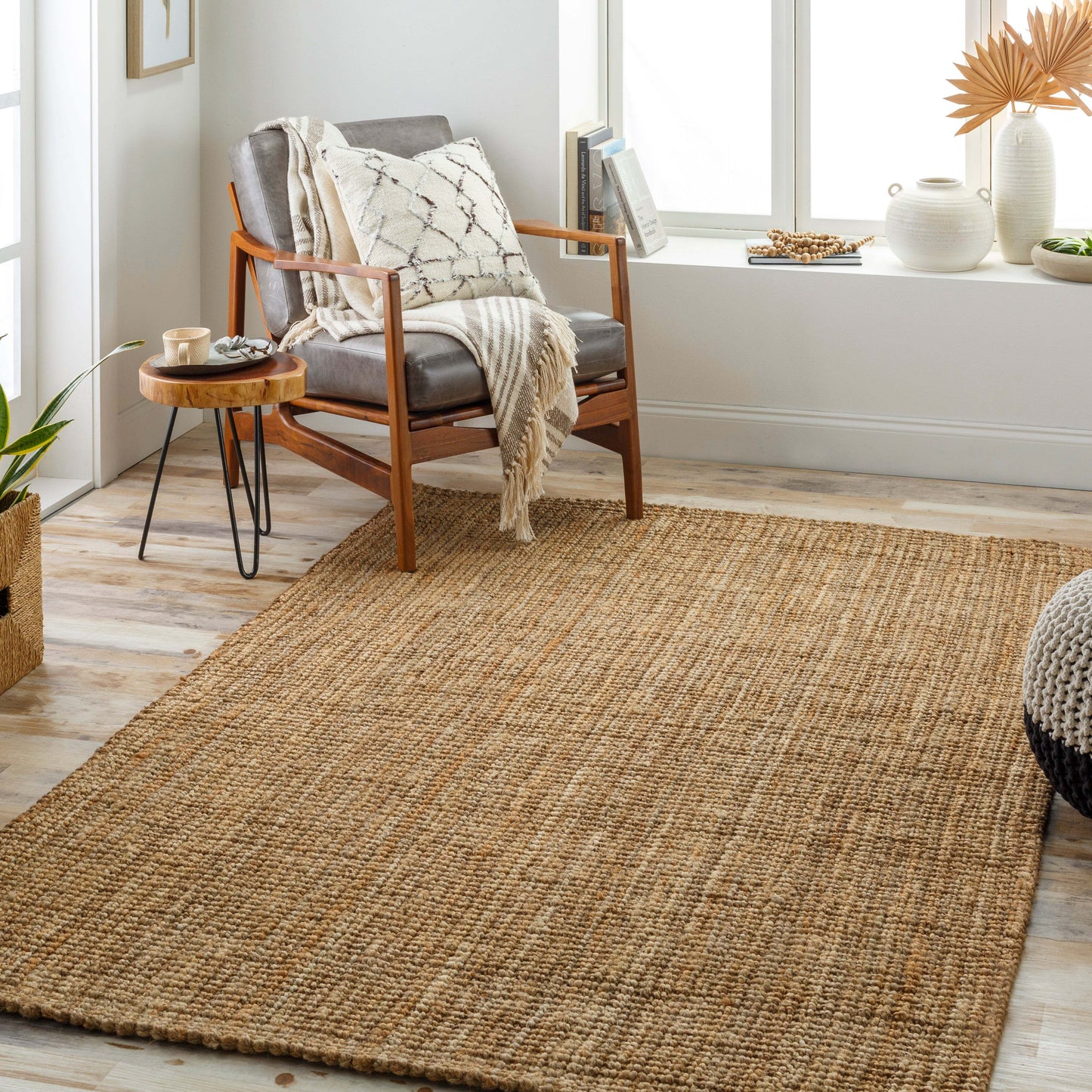Boucle 31289 Hand Woven Jute Indoor Area Rug by Surya Rugs